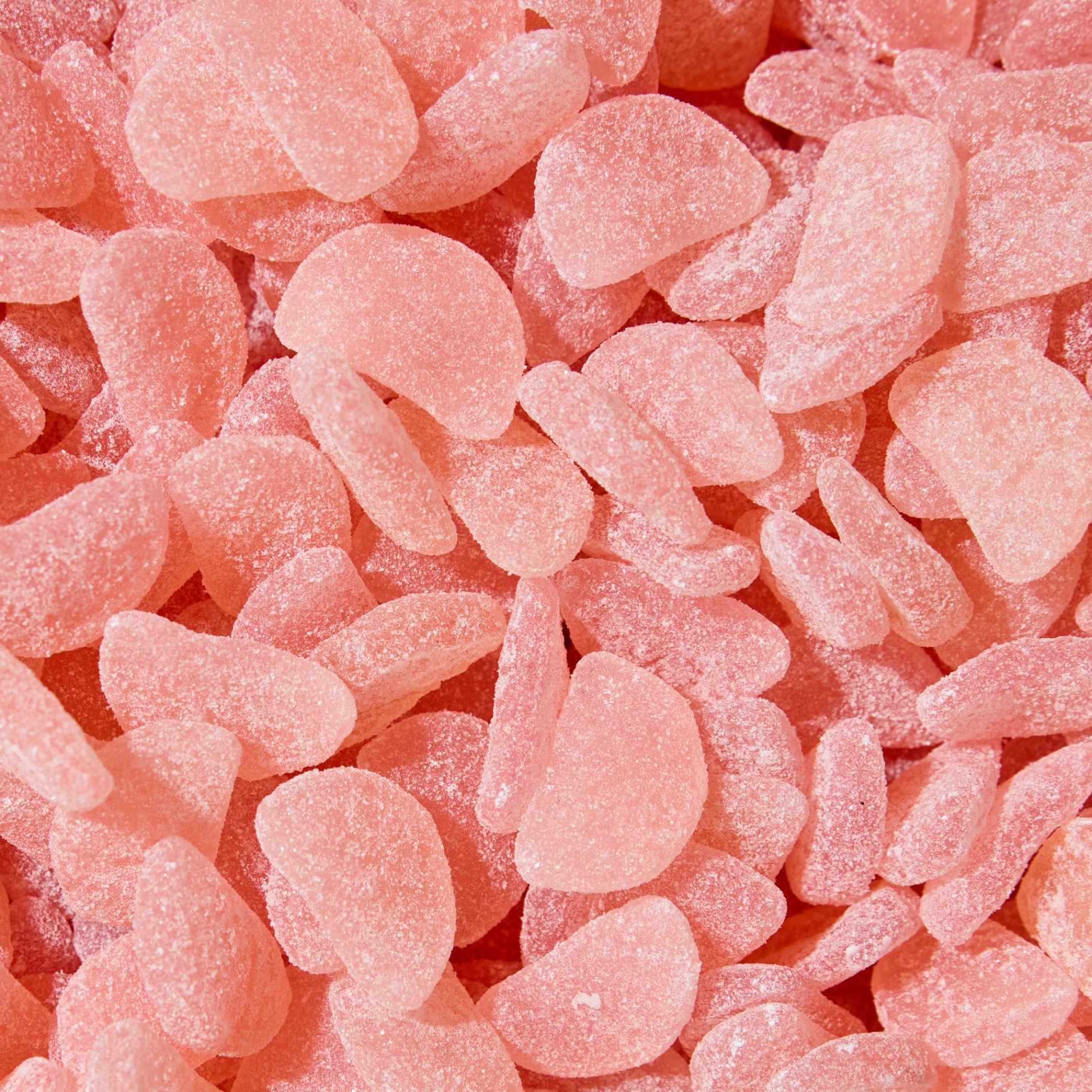 Close-up of sugar-dusted pink Scandinavian candies